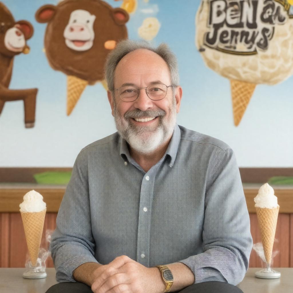 AI-created image of Jerry Greenfield