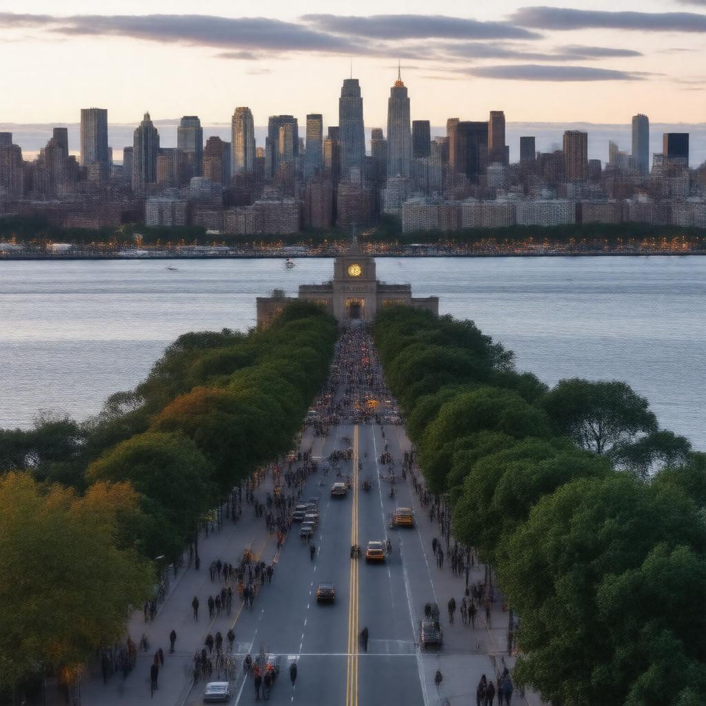 AI-created image of Jersey City, New Jersey