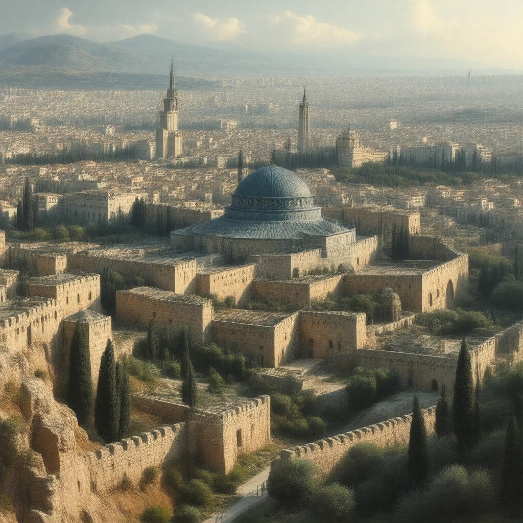 AI-created image of Jerusalem, Mandatory Palestine