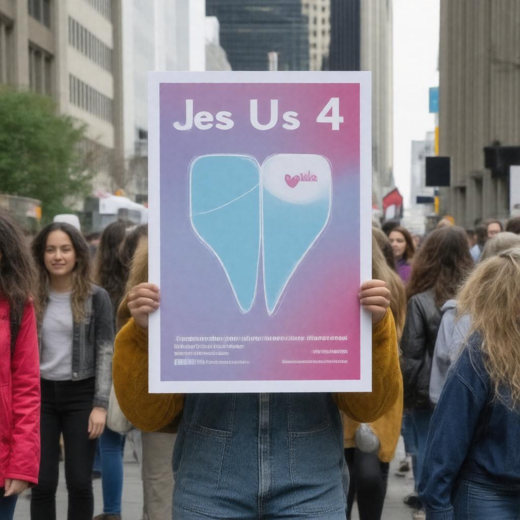Click to view larger image AI-created image of Jes Us 4 Jackie campaign
