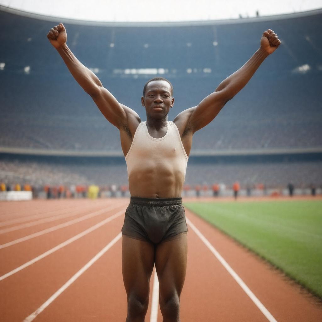 AI-created image of Jesse Owens