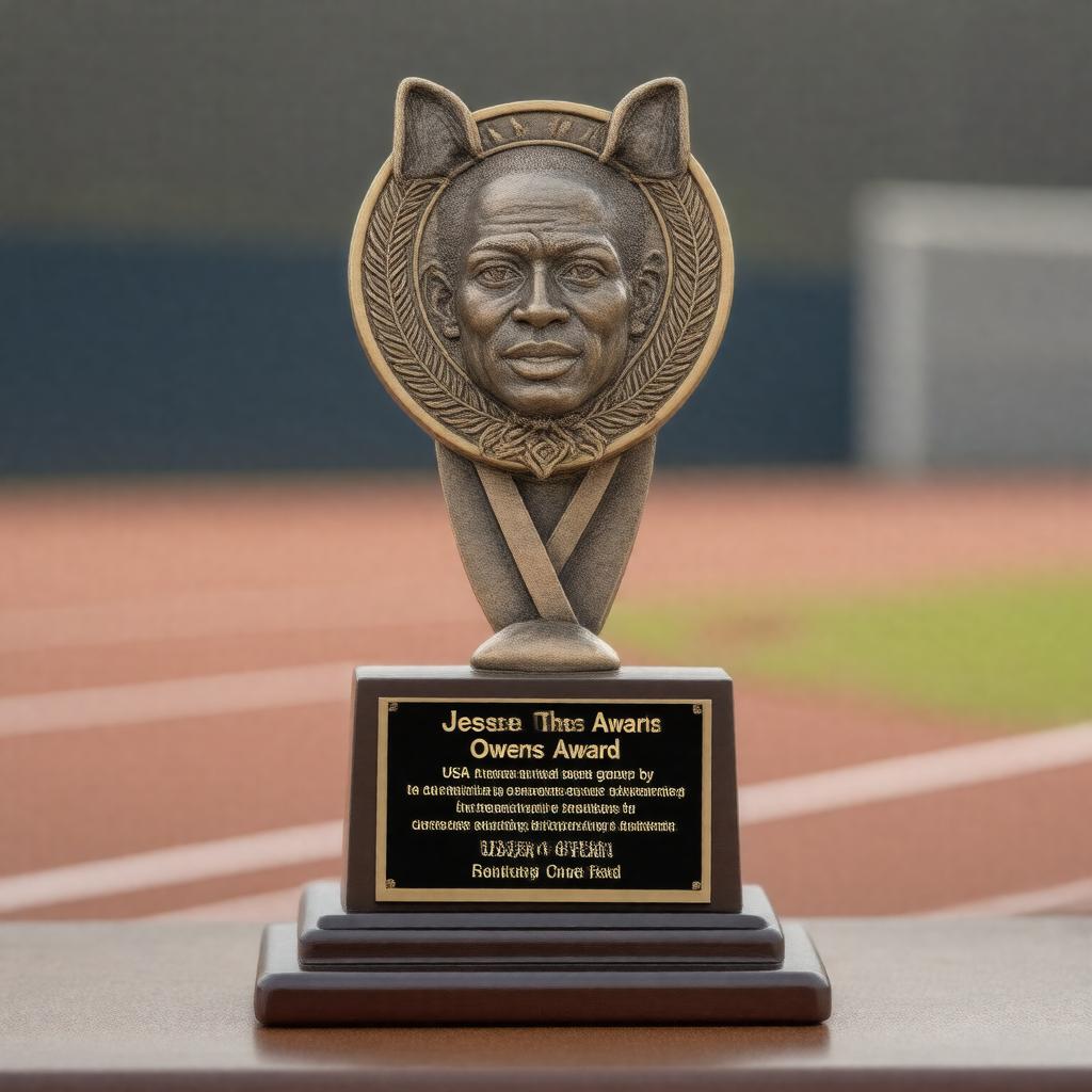 AI-created image of Jesse Owens Award