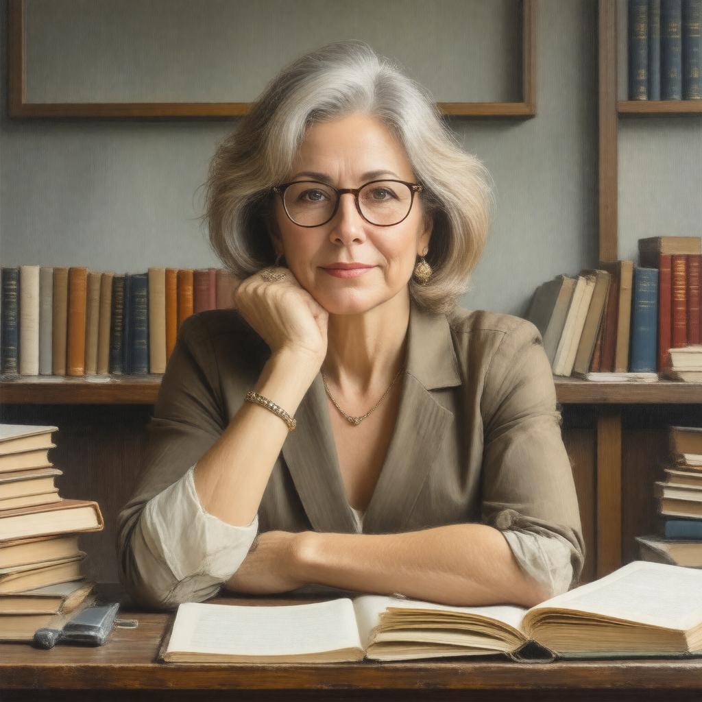 AI-created image of Jessica Tuchman Mathews
