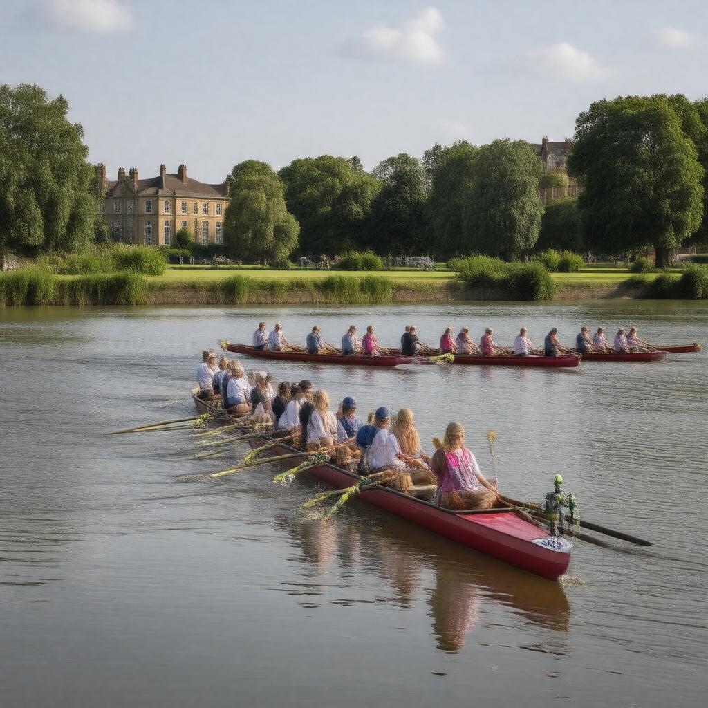 AI-created image of Jesus College Boat Club
