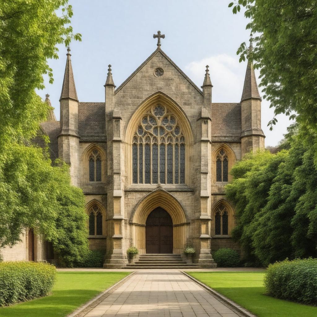 AI-created image of Jesus College Chapel
