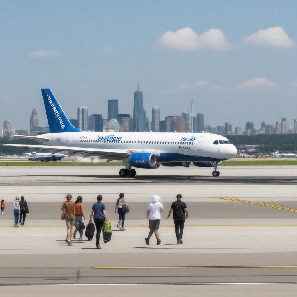 AI-created image of JetBlue Airways