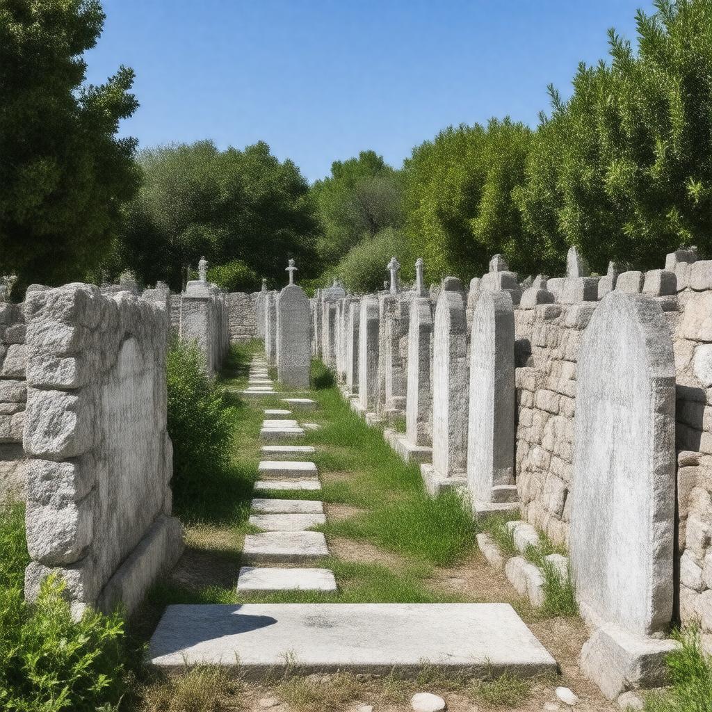 Click to view larger image AI-created image of Jewish Cemetery