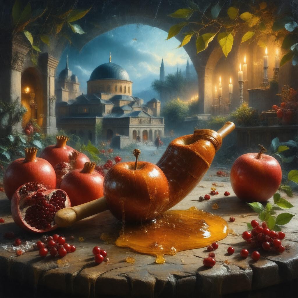 AI-created image of Jewish New Year