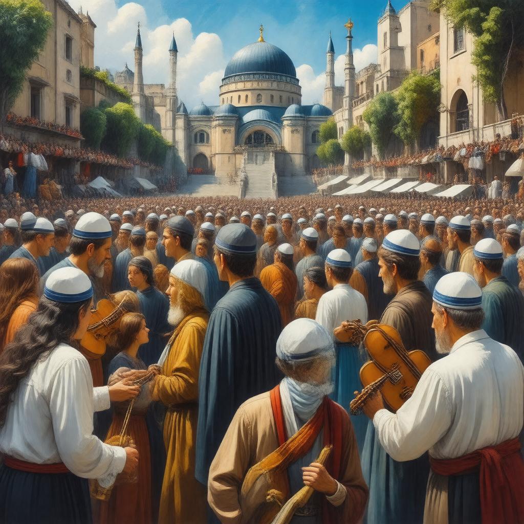 AI-created image of Jewish community