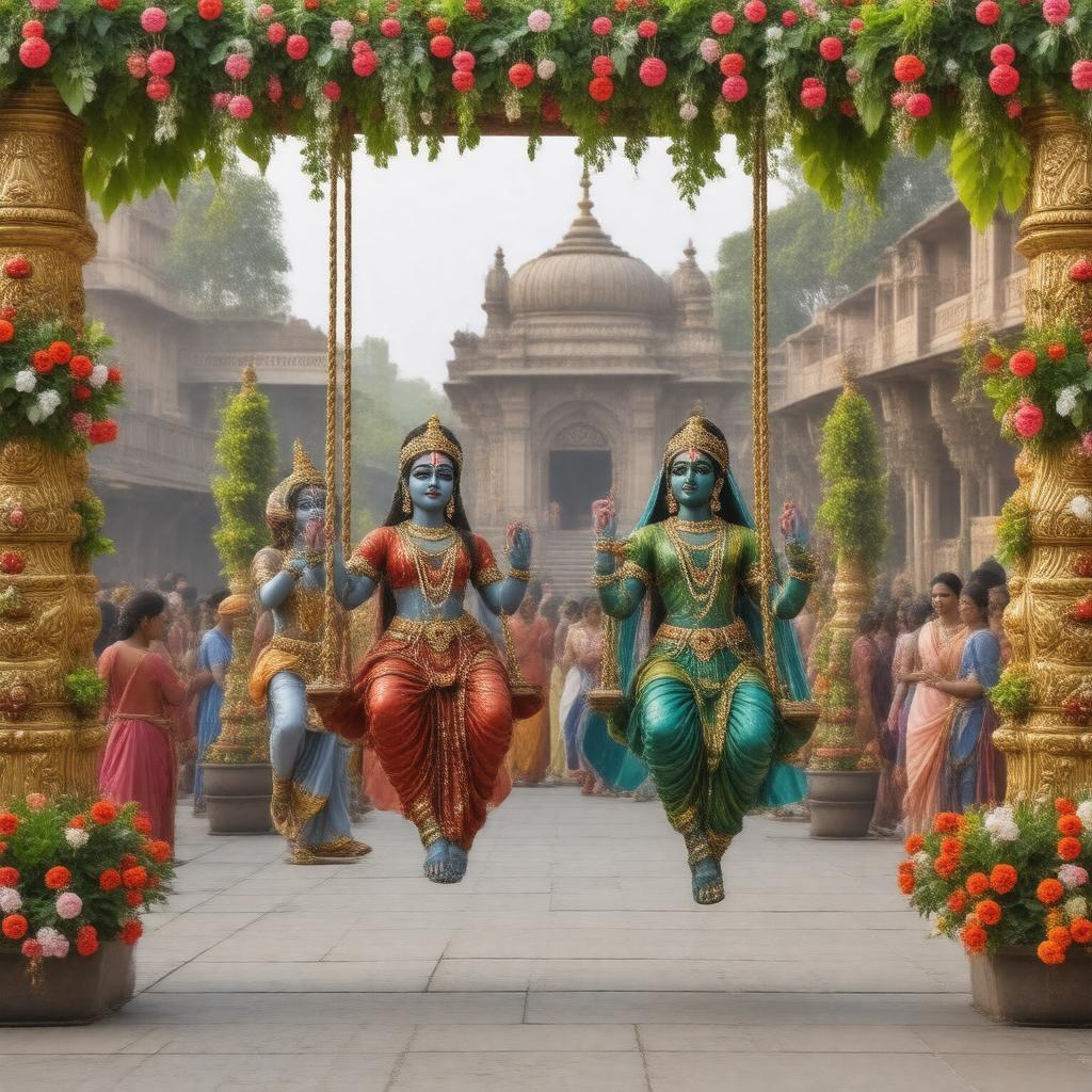 AI-created image of Jhulan Yatra