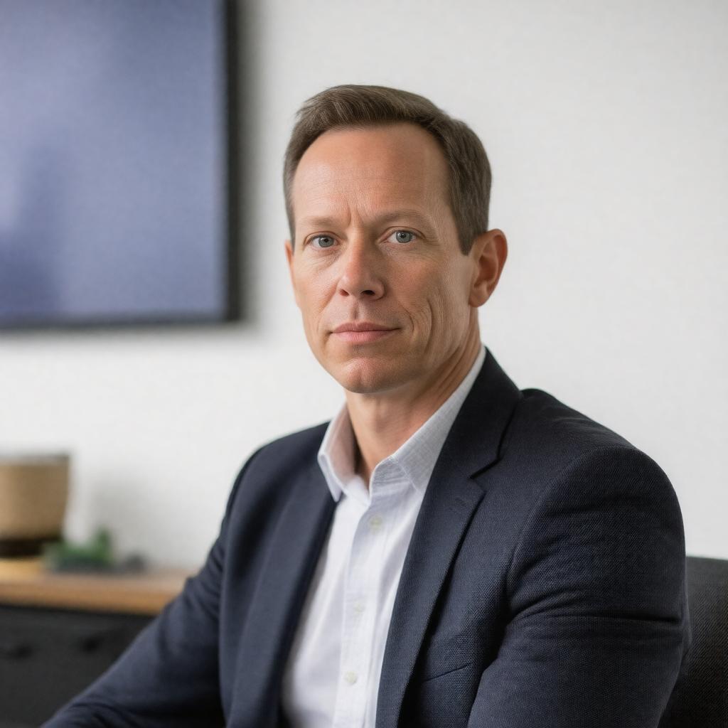 Click to view larger image AI-created image of Jim McKelvey