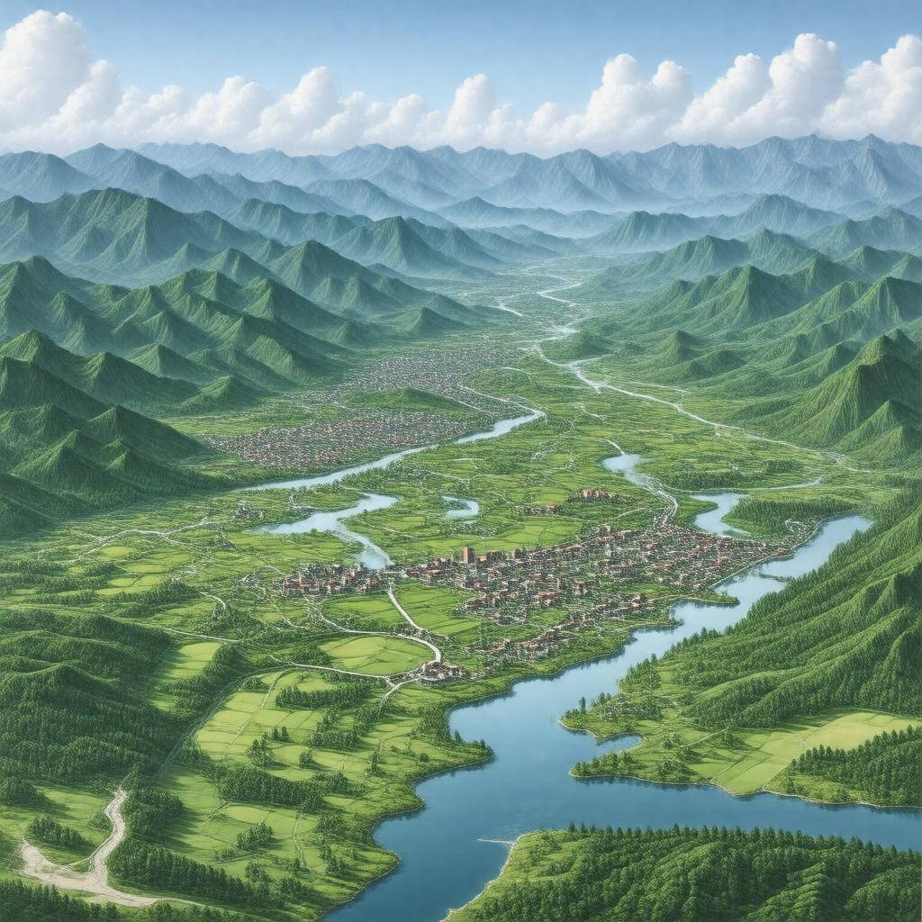 AI-created image of Jingyu County