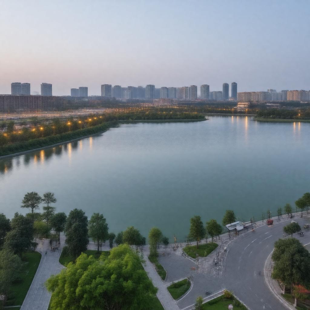 Click to view larger image AI-created image of Jinji Lake