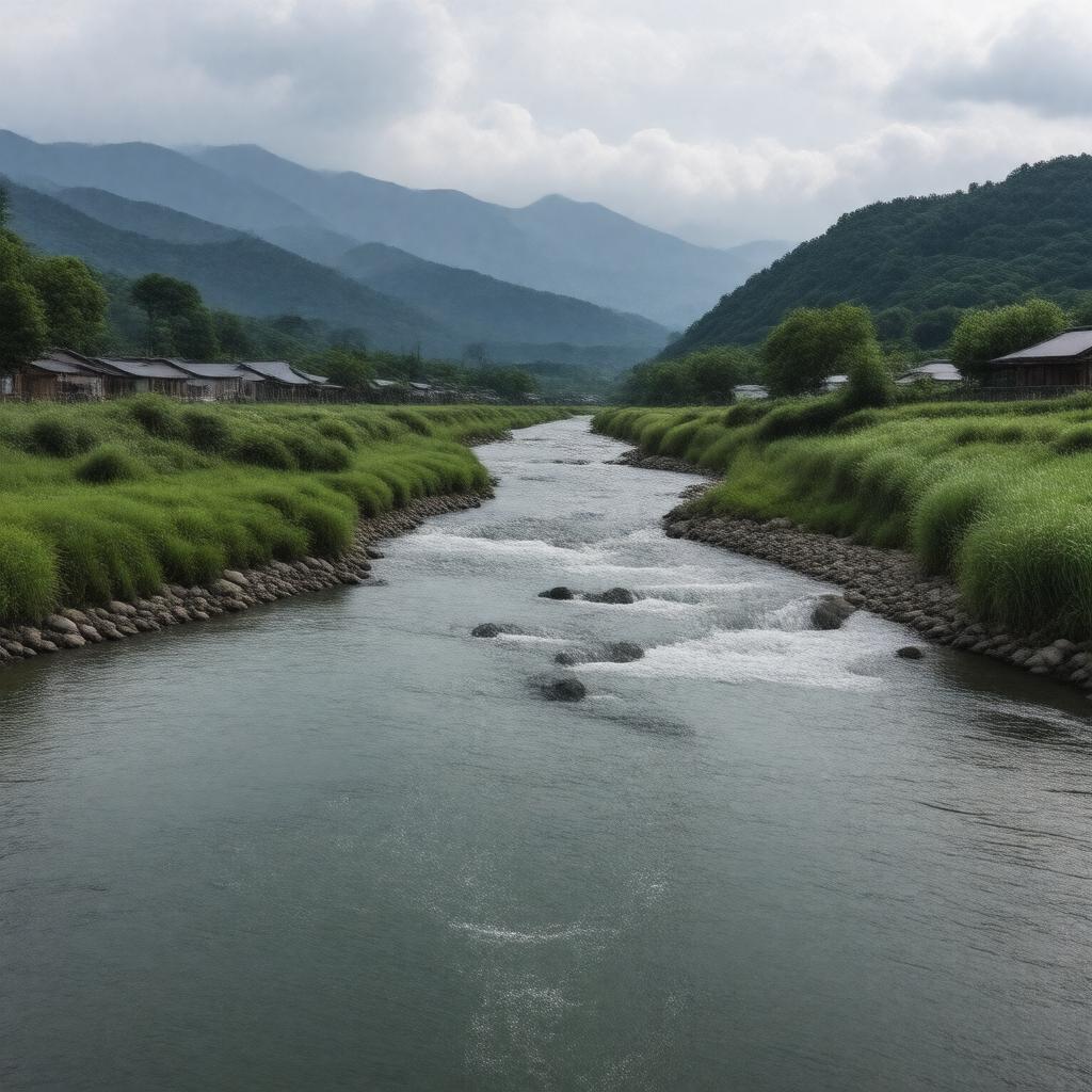 AI-created image of Jinzu River