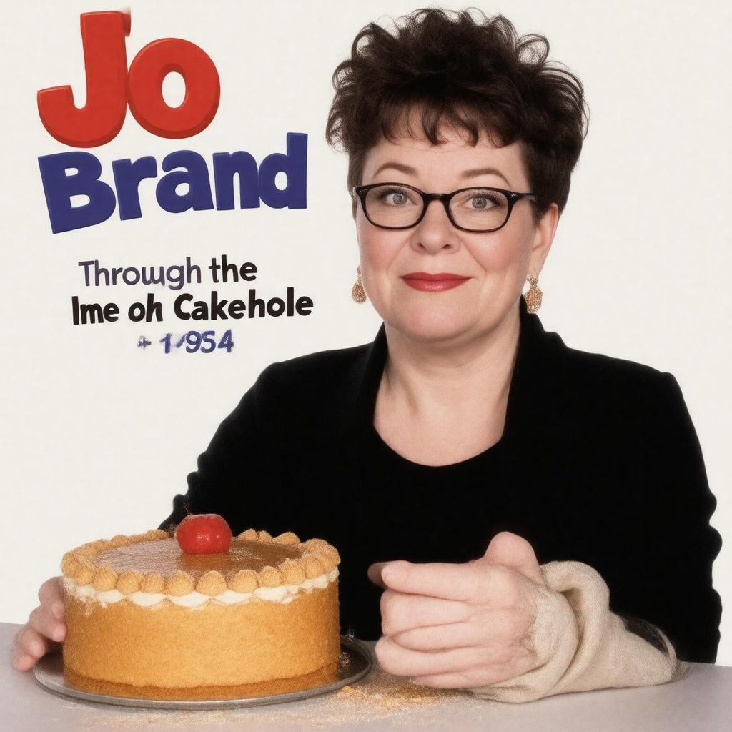 AI-created image of Jo Brand Through the Cakehole