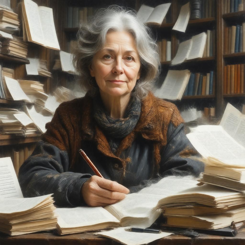 AI-created image of Jo Shapcott