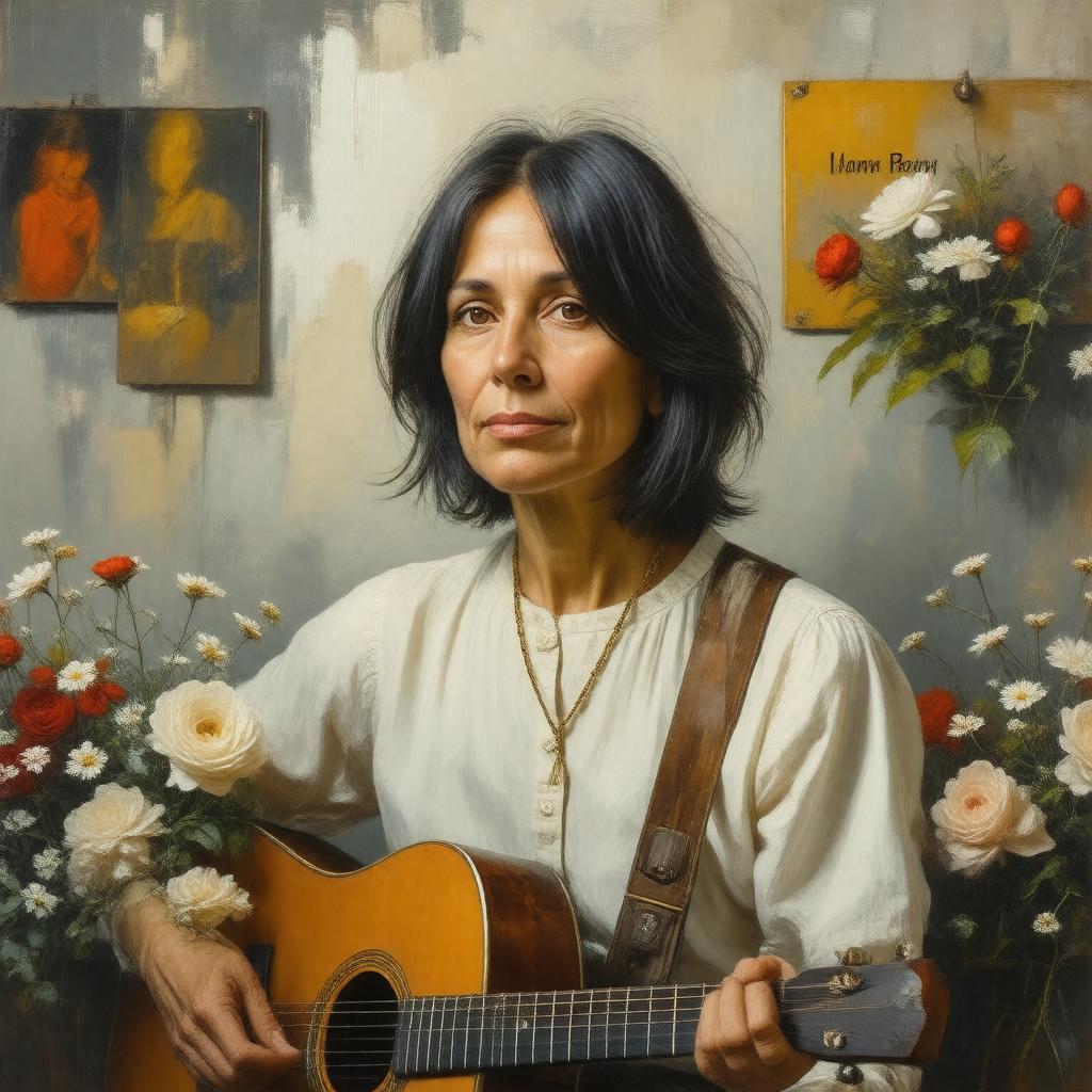AI-created image of Joan Baez