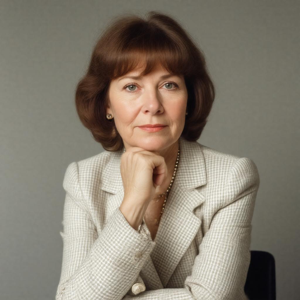 AI-created image of Joan Bakewell