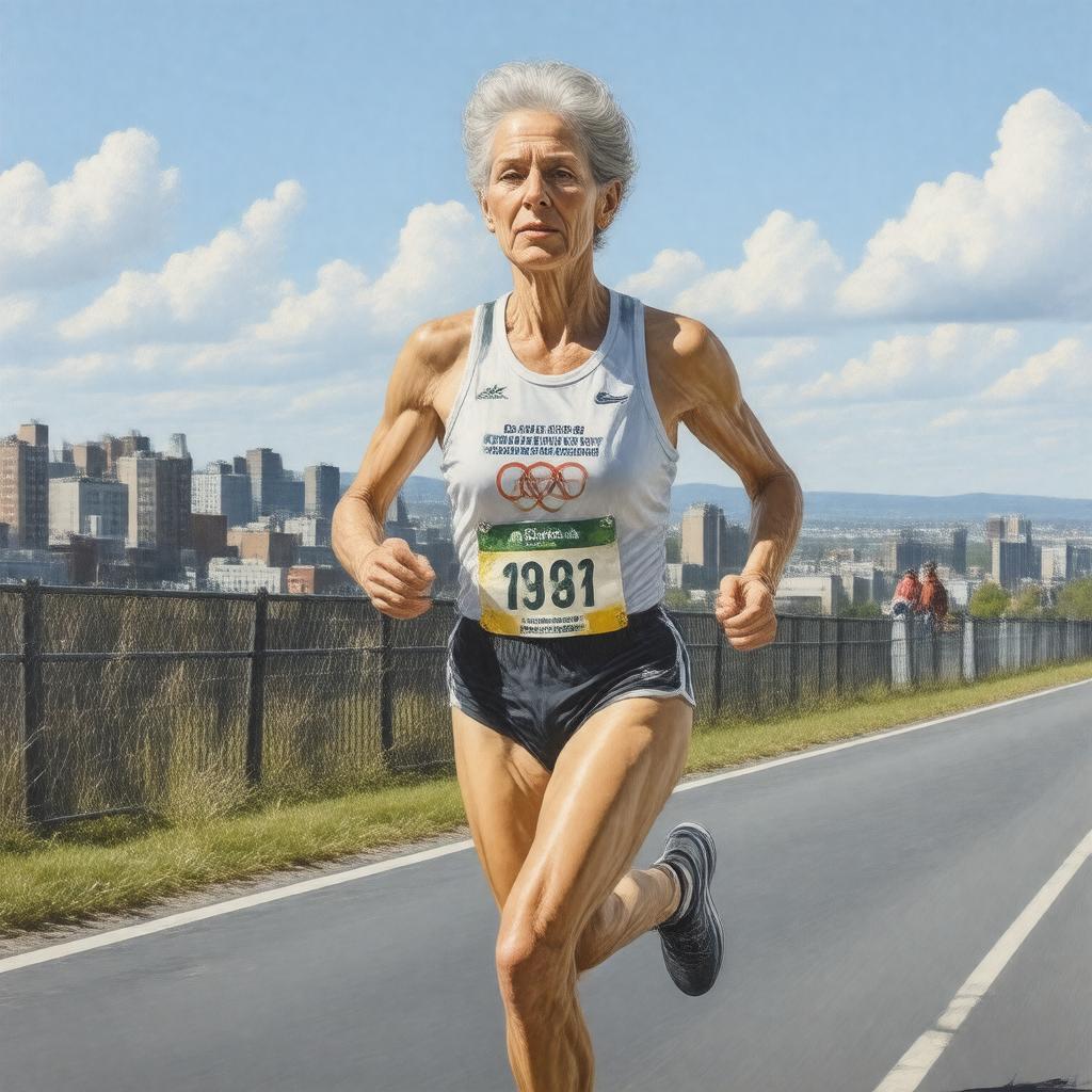 AI-created image of Joan Benoit