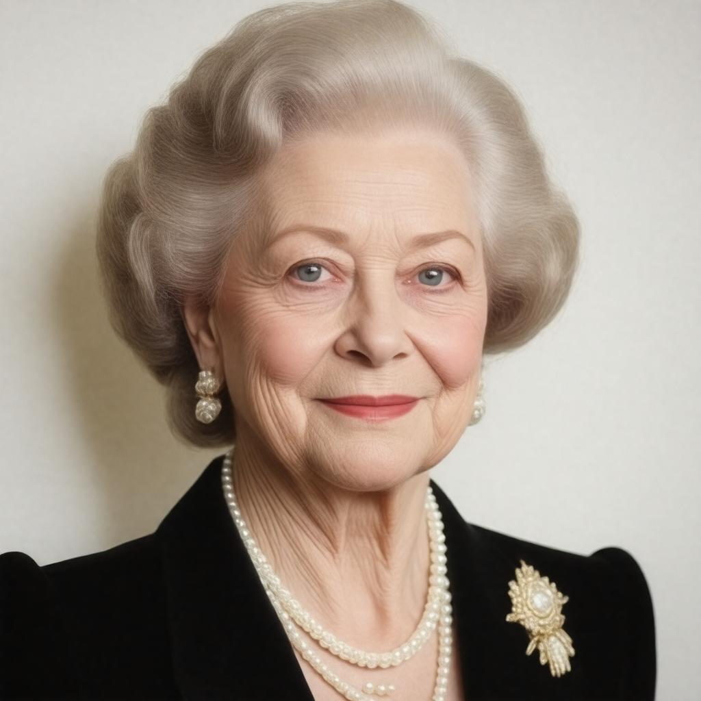 AI-created image of Joan Plowright