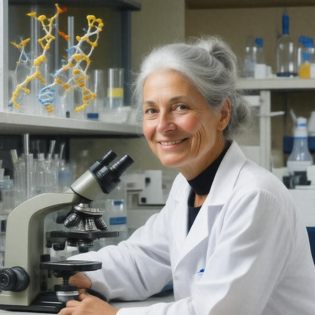 AI-created image of Joan Steitz