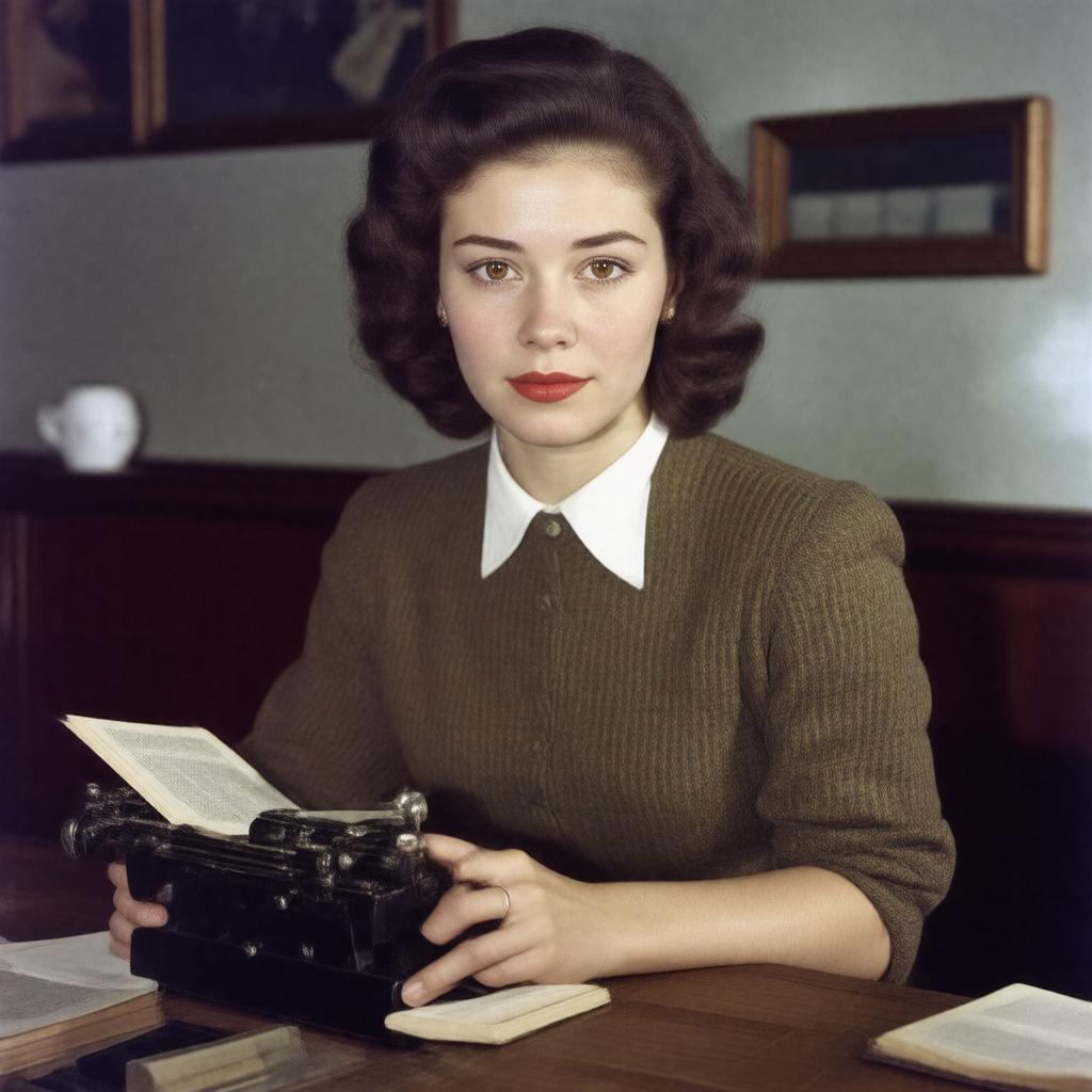 Click to view larger image AI-created image of Joan Vollmer