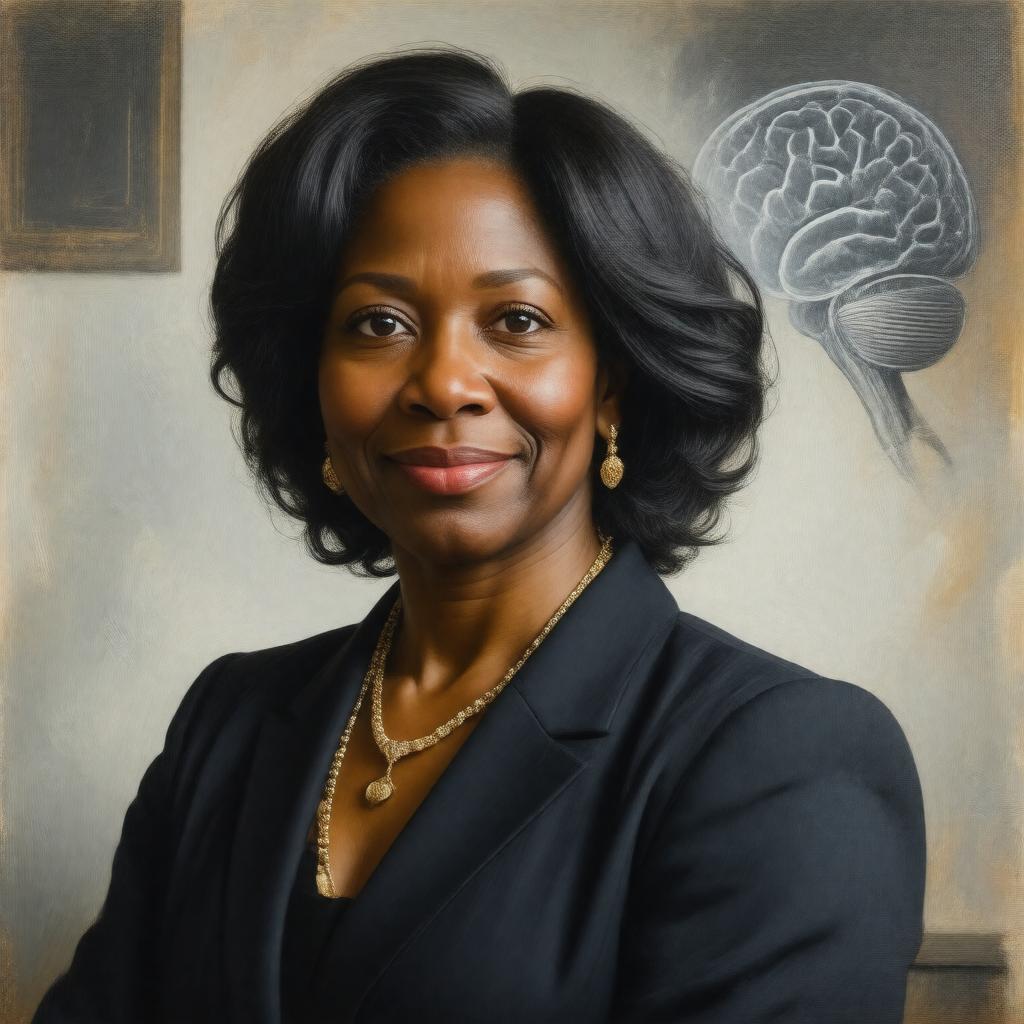 AI-created image of Joanne Berger-Sweeney