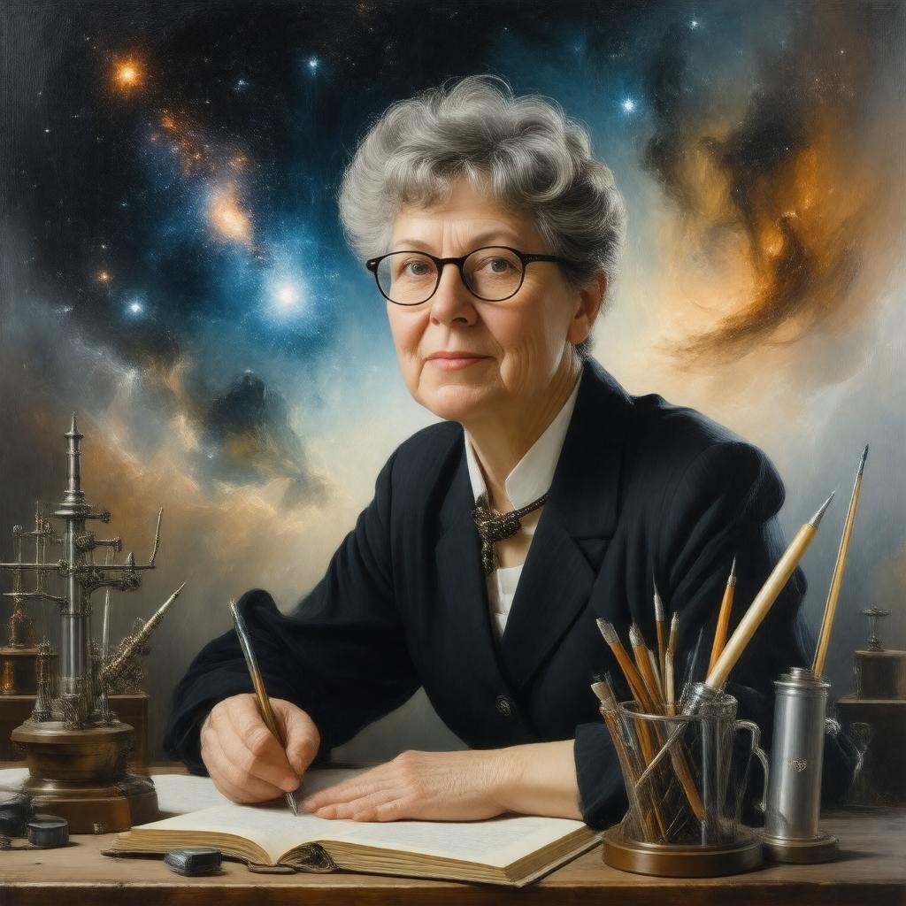 AI-created image of Jocelyn Bell Burnell