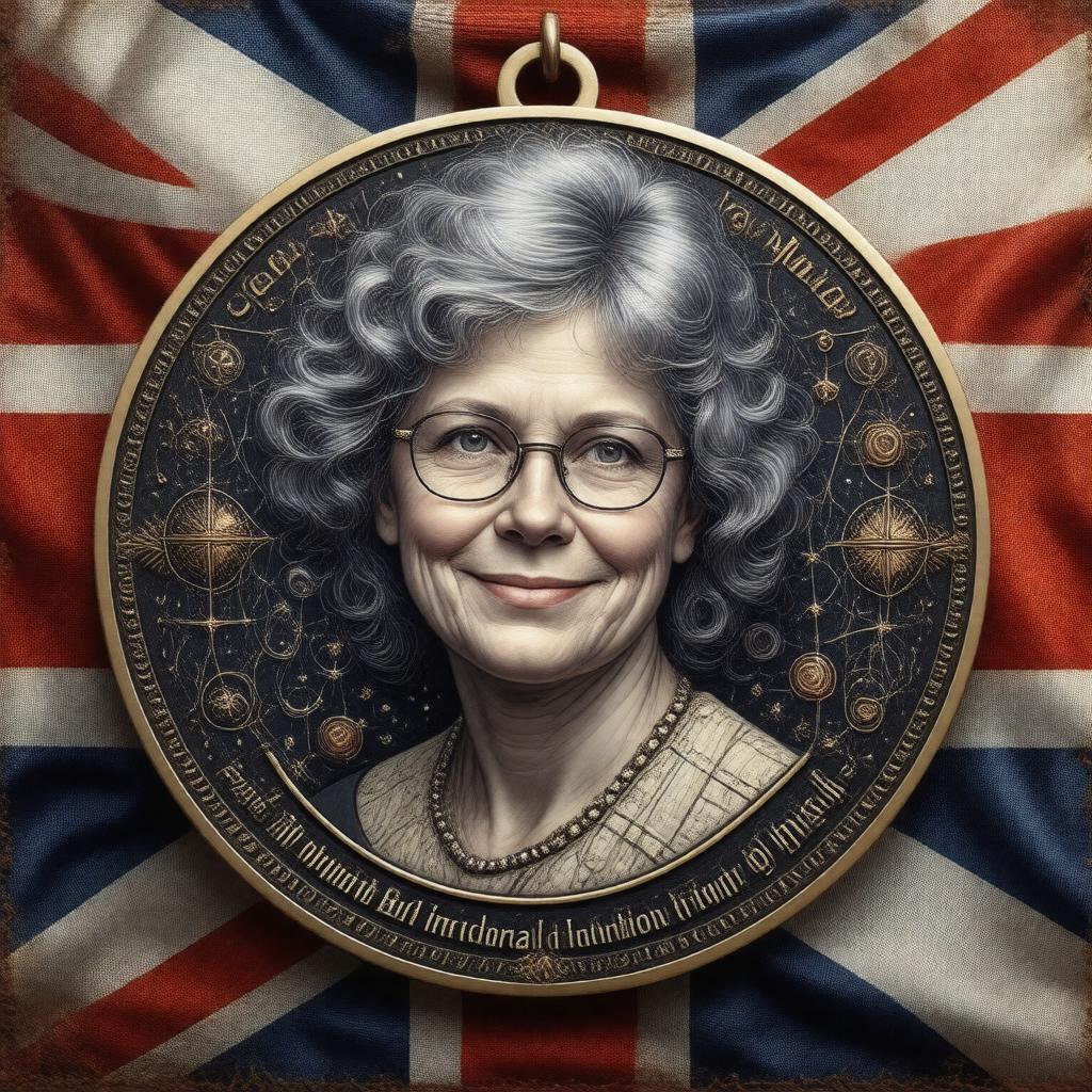 AI-created image of Jocelyn Bell Burnell Inspiration Medal