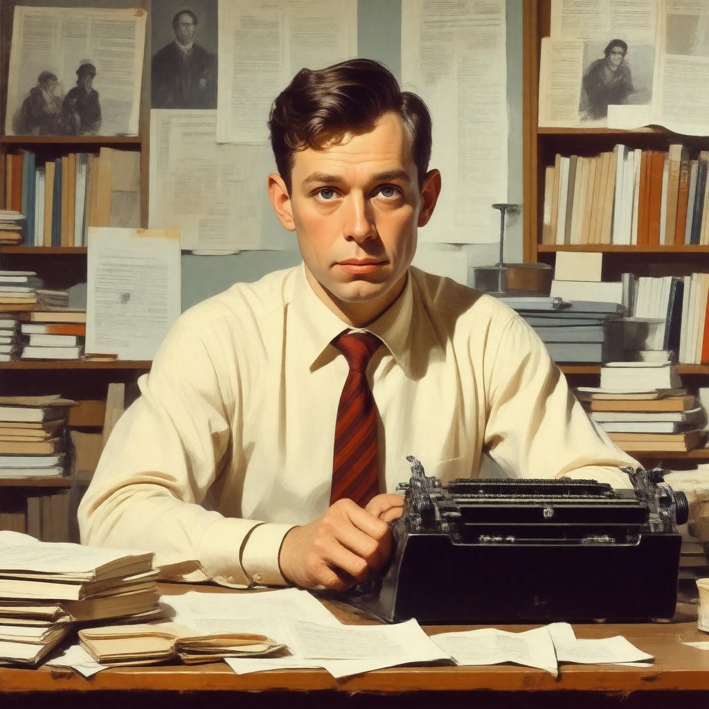 AI-created image of Joe Orton