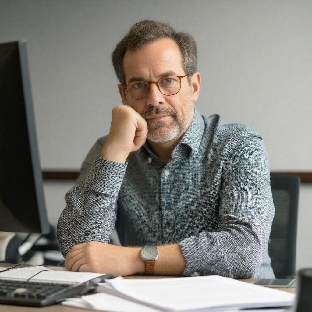 Click to view larger image AI-created image of Joel Bleifuss