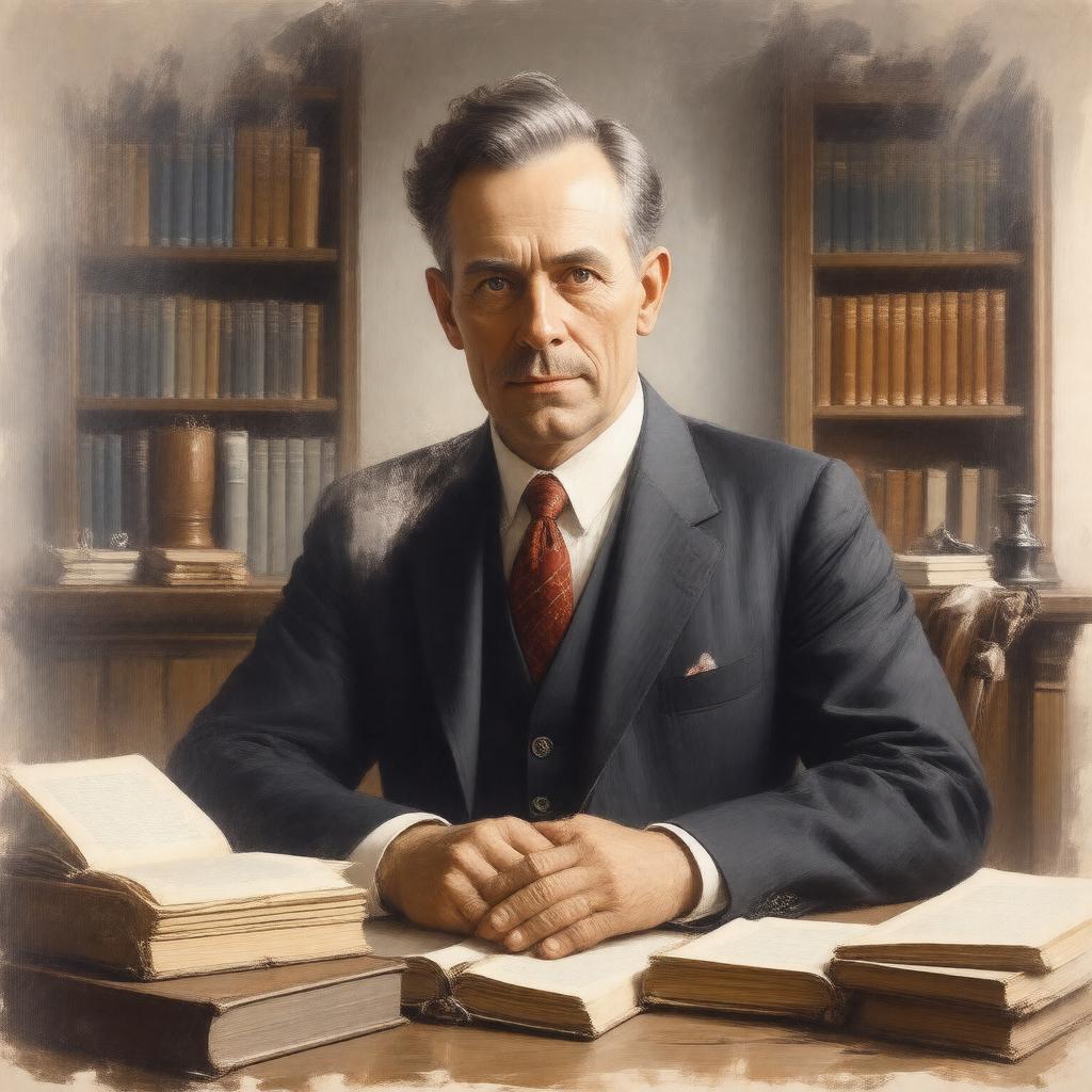 AI-created image of Joel Henry Hildebrand