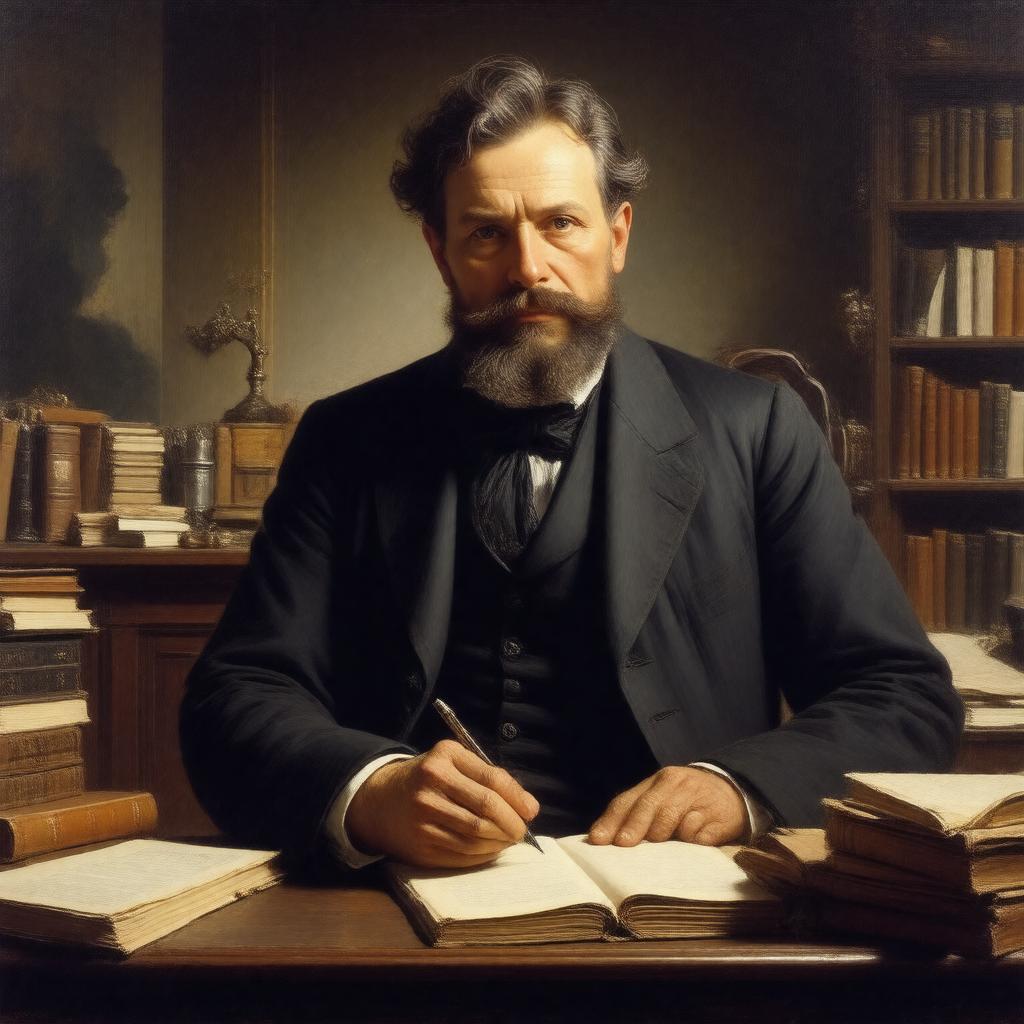 AI-created image of Johan Ludvig Heiberg