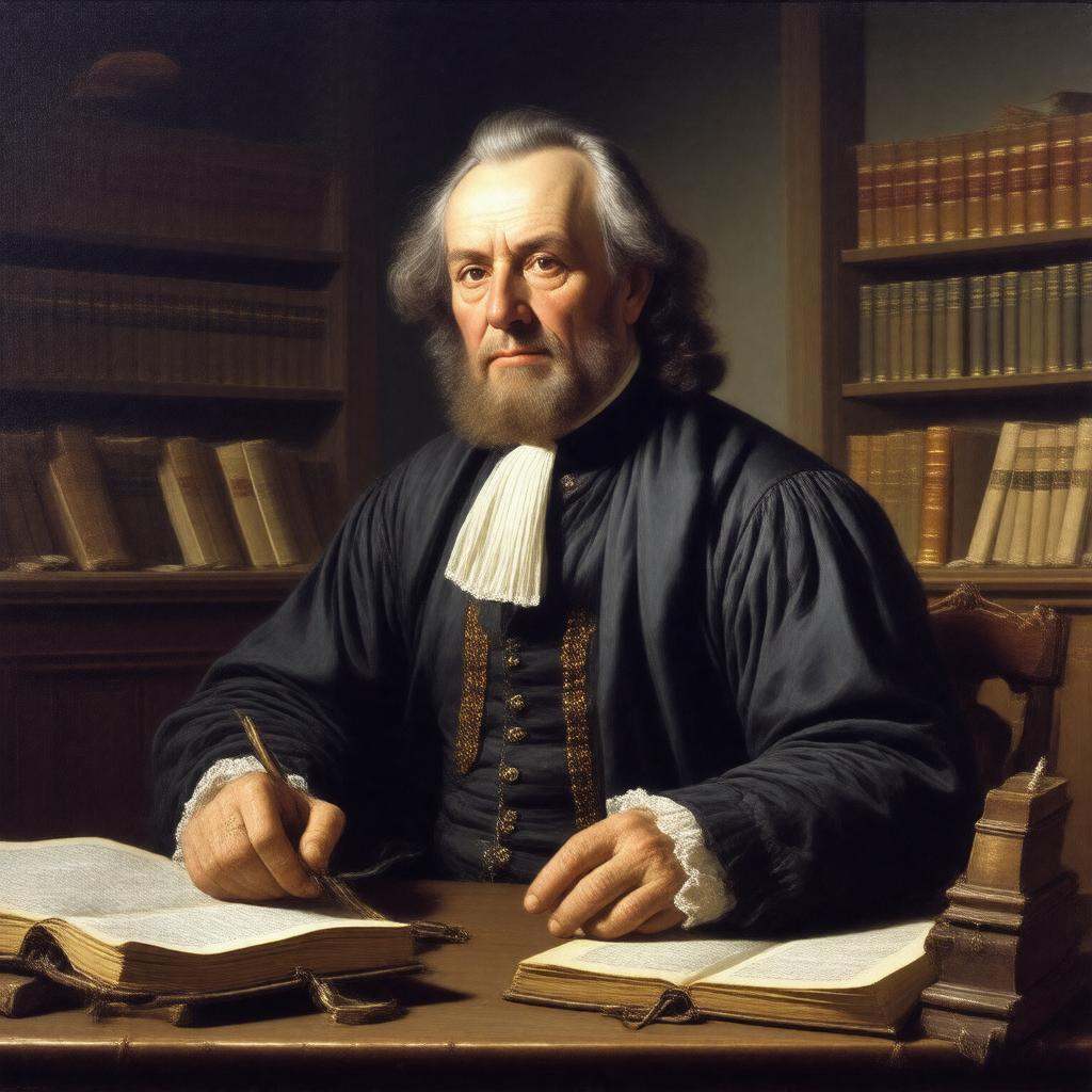 Click to view larger image AI-created image of Johann Albrecht Bengel