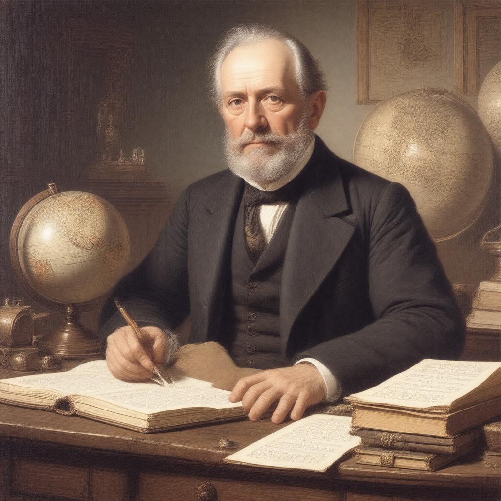 AI-created image of Johann Carl Friedrich Gauß