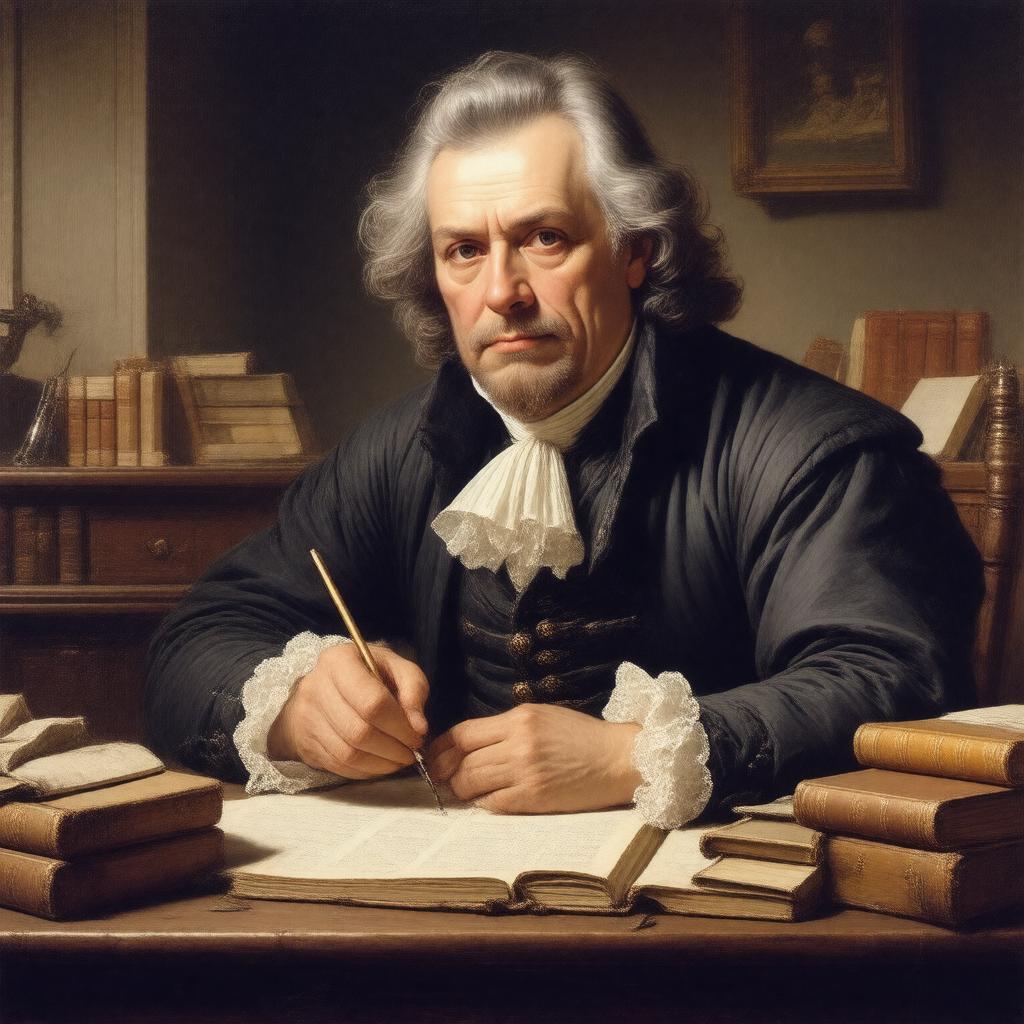 AI-created image of Johann Gottlieb Fichte