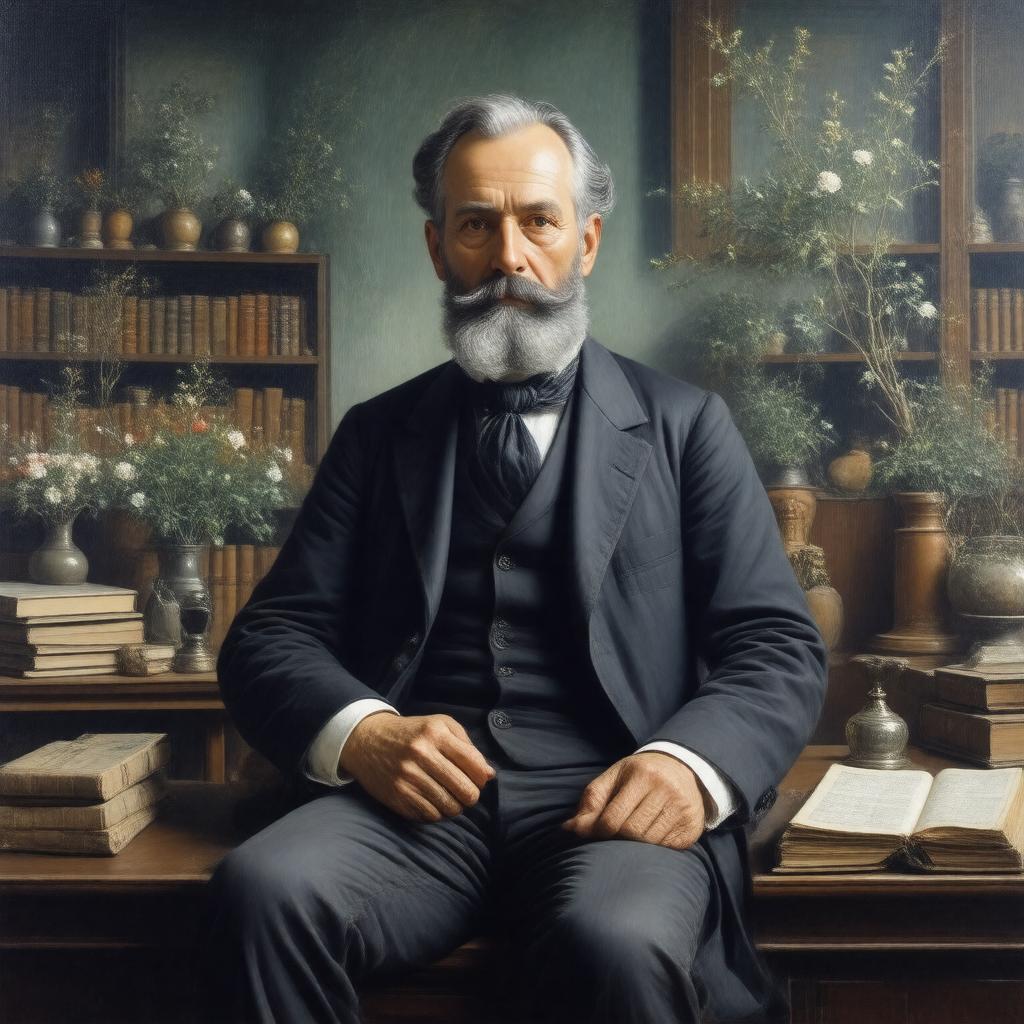 Click to view larger image AI-created image of Johann Peter Gottlieb Bunge