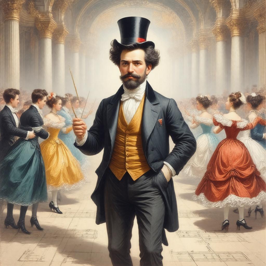AI-created image of Johann Strauss II