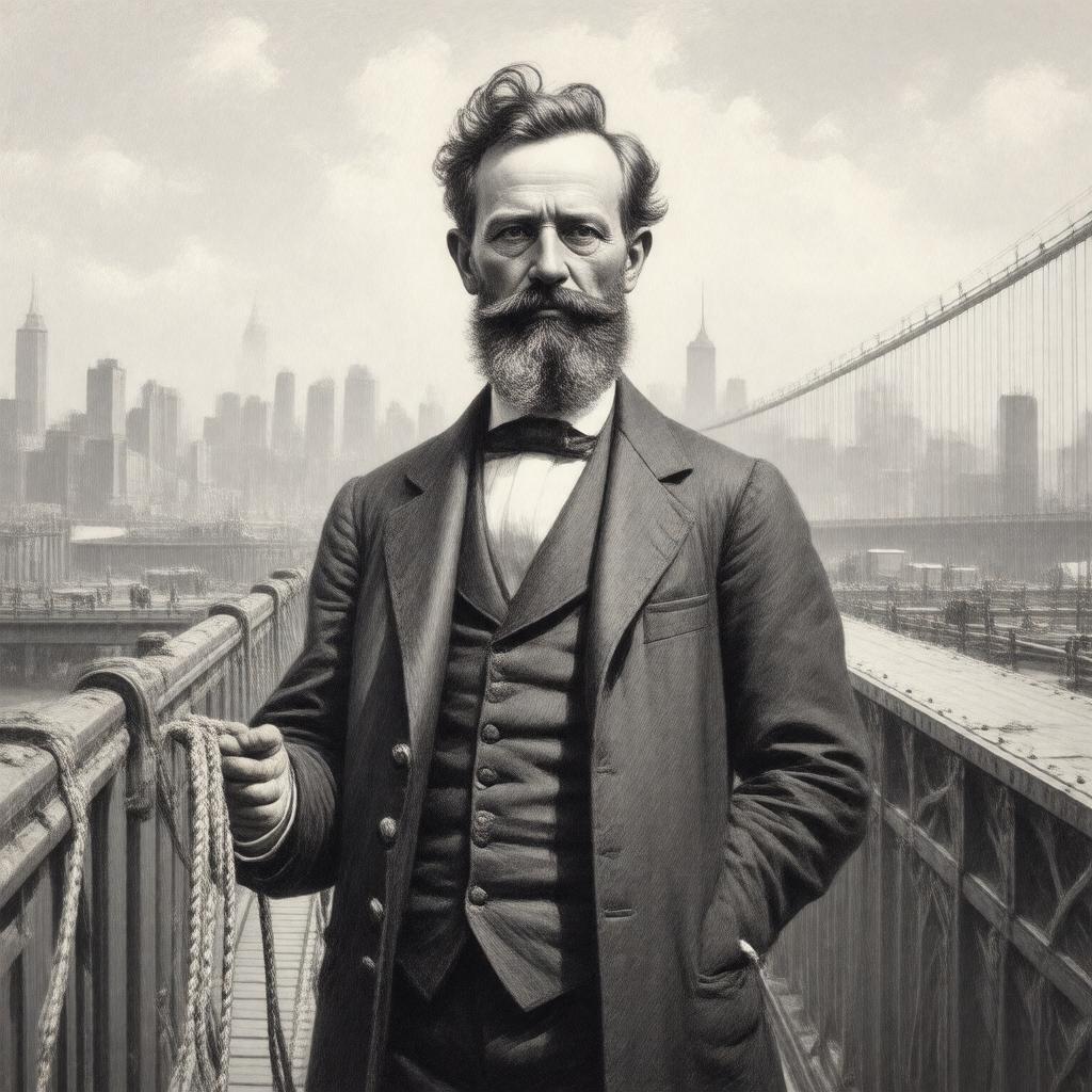 AI-created image of John A. Roebling