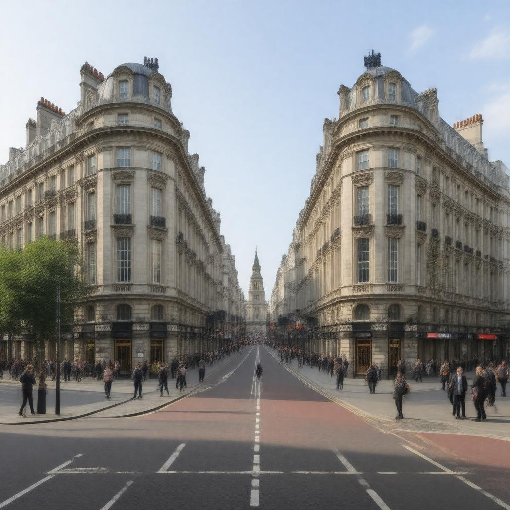 AI-created image of John Adam Street, London