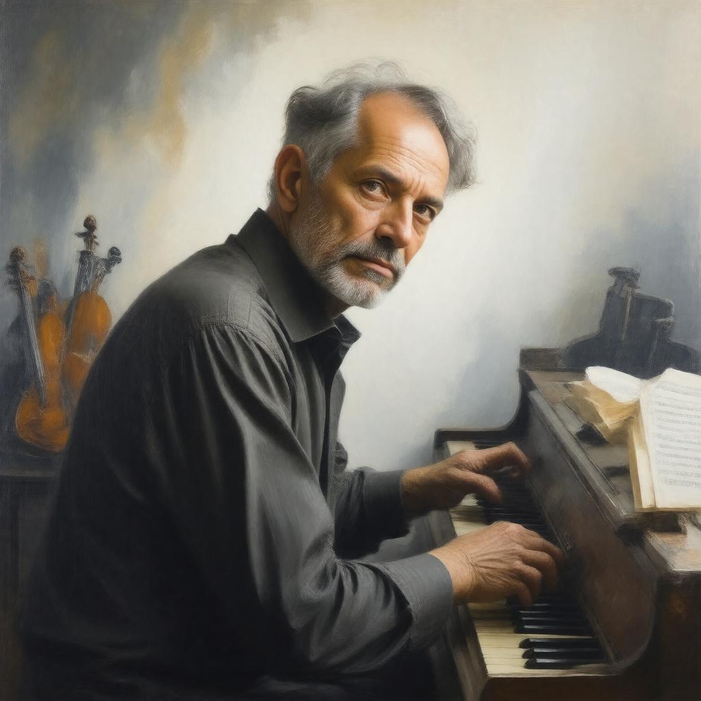 AI-created image of John Adams (composer)