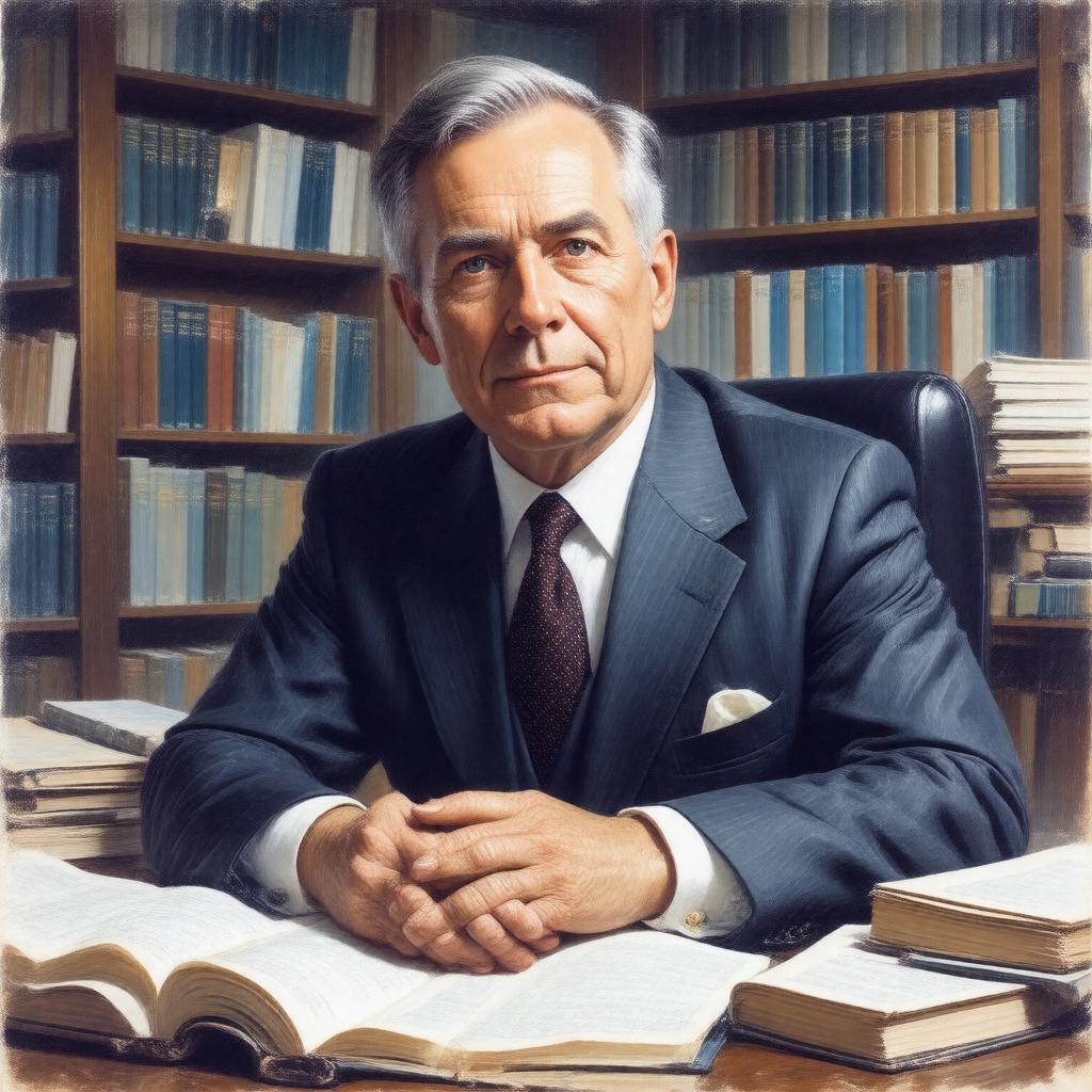 AI-created image of John Bahcall