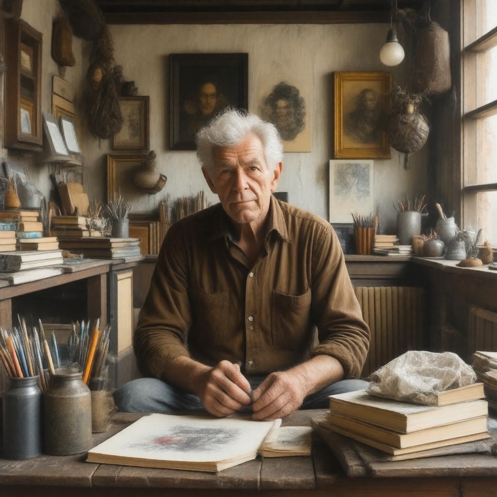 AI-created image of John Berger