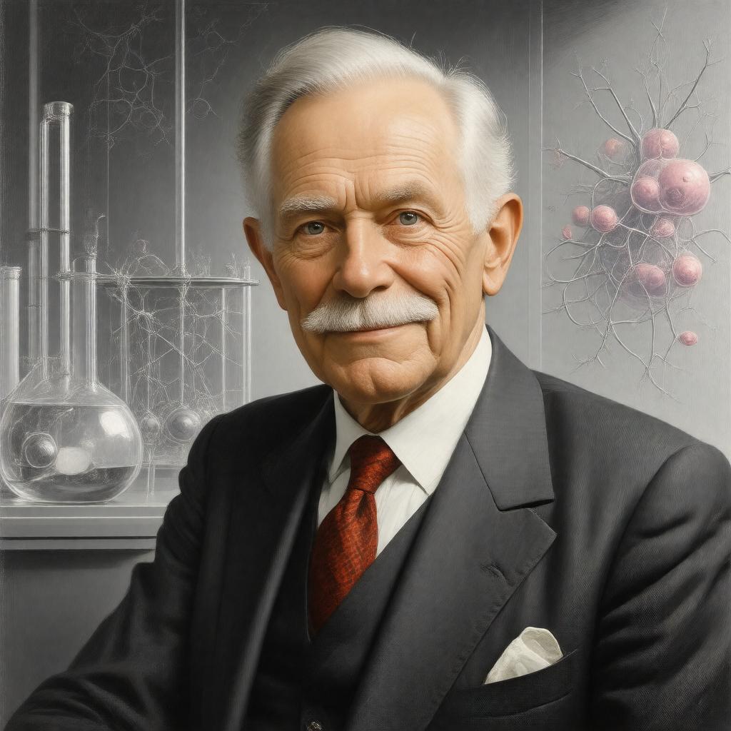 AI-created image of John Bertrand Gurdon