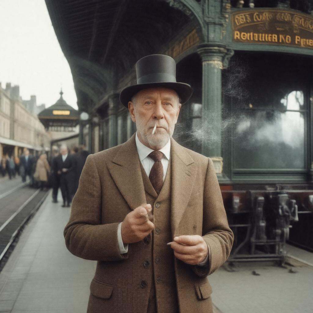 AI-created image of John Betjeman