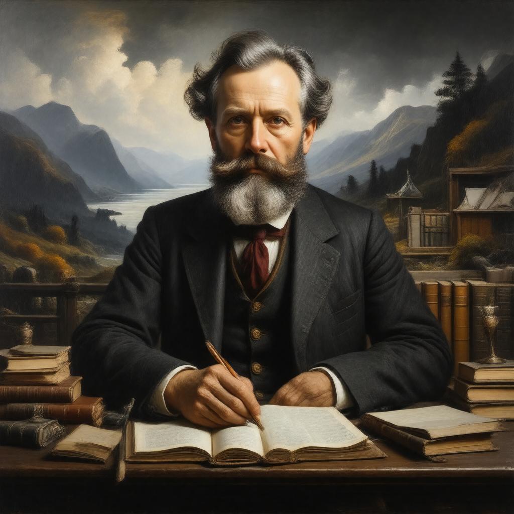 AI-created image of John Burnside