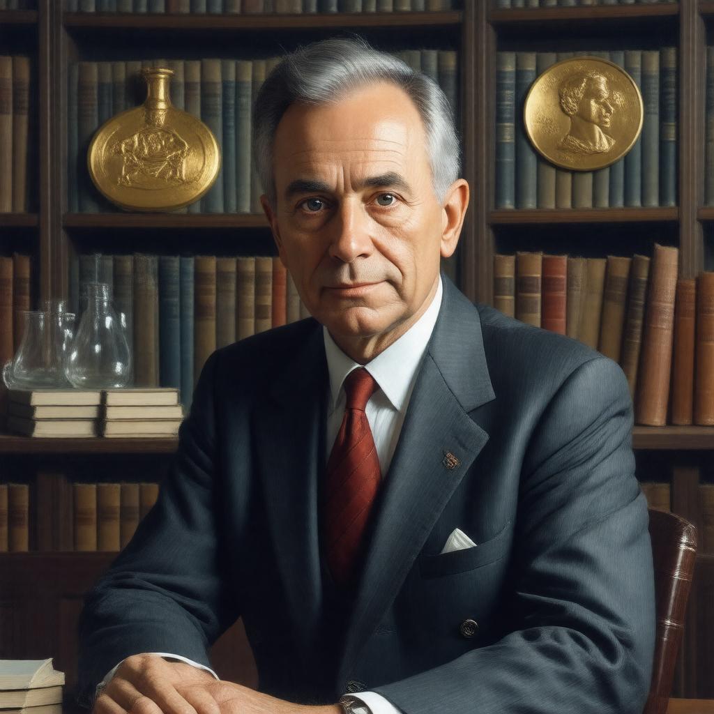 AI-created image of John C. Polanyi