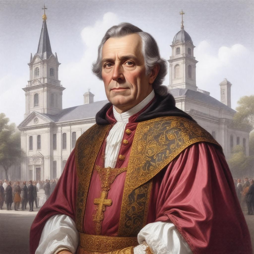 Click to view larger image AI-created image of John Carroll