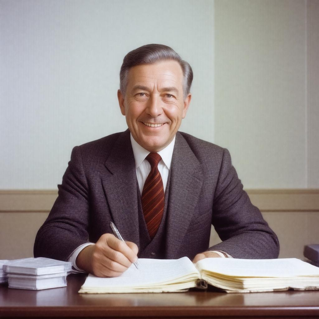 AI-created image of John Clifford Mortimer