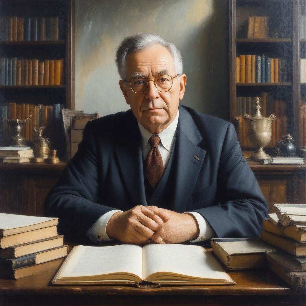 AI-created image of John Courtney Murray